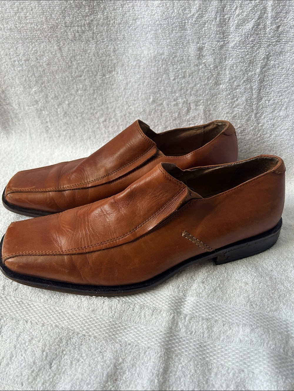 Aldo Tan Leather Slip-On Loafers